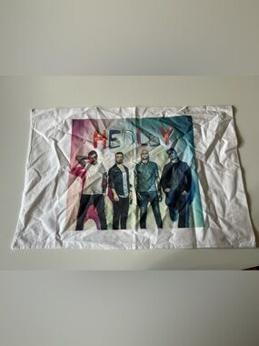 Hedley Band Photo Pillowcase - White with Multicolor Print